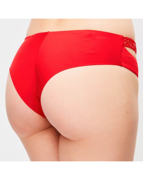 Bas de maillot Glimmering Soutache rouge