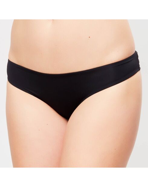 Bas de maillot échancré  Waves noir/argenté