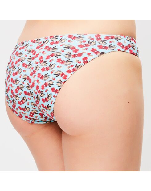 Fleur de Plume turquoise bikinibroekje met bloemen
