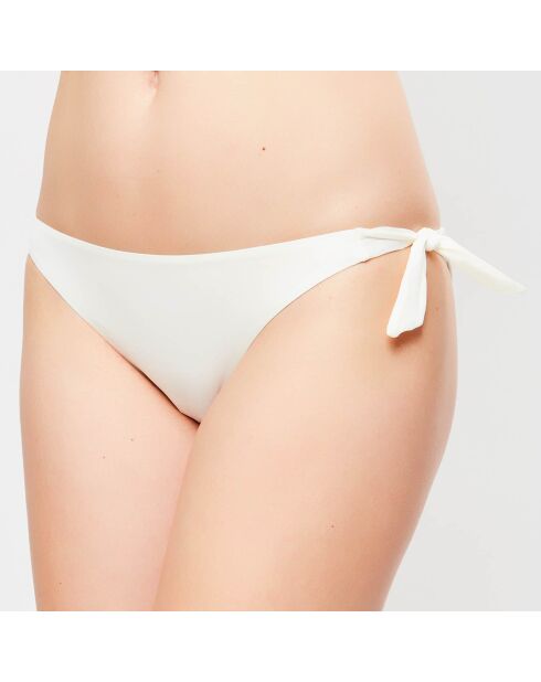 Beach Escape elfenbeinfarbene Bikinihose zum Binden