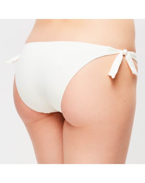 Beach Escape elfenbeinfarbene Bikinihose zum Binden