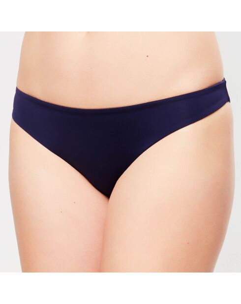 Beach Escape blaue Bikinihose mit niedriger Taille