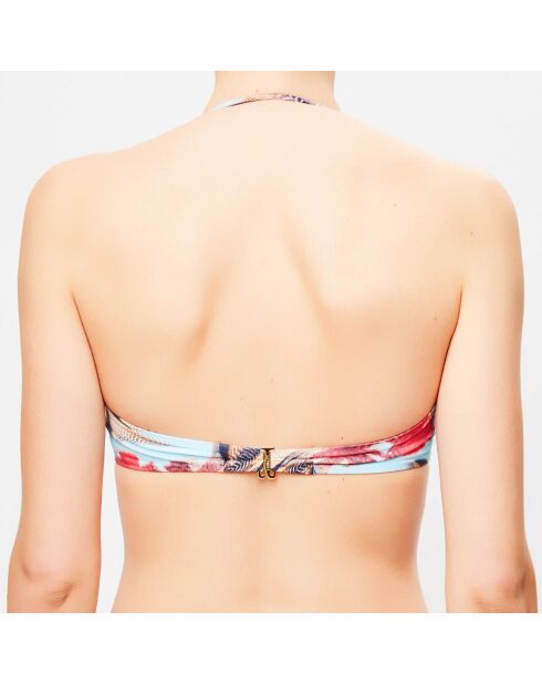 Fleur de Plume turkoois badpak met hoofdband en bloemenprint