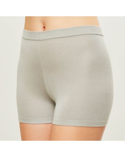Short New Silk Soul en Soie mélangée gris clair
