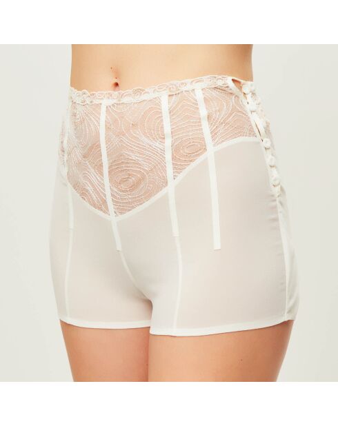 Short en Soie mélangée Elements blanc/doré
