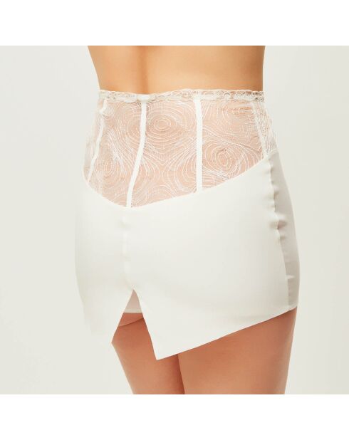 Short en Soie mélangée Elements blanc/doré