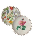 Coussin rond Rose Flowers multicolore - D.45 cm