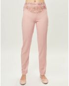 Pantalon en Soie mélangée Elements rose/rouge