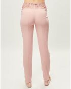 Pantalon en Soie mélangée Elements rose/rouge