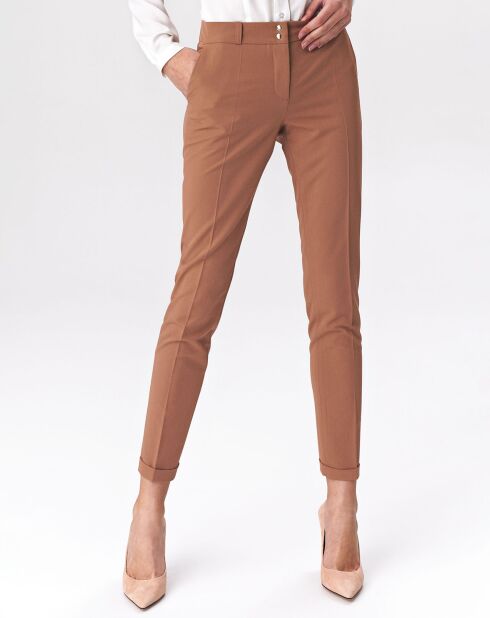Pantalon Ella caramel