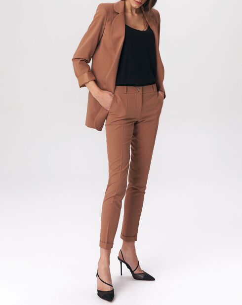 Pantalon Ella caramel