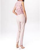 Pantalon droit uni beige