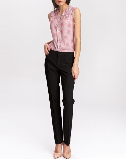 Schwarze schlichte gerade Hose