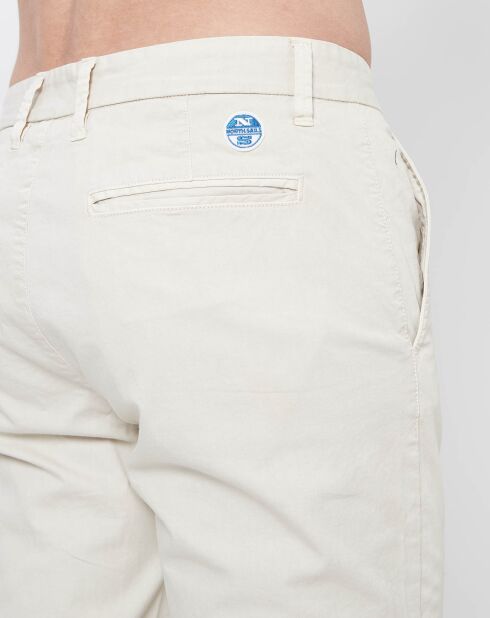 Pantalon chino Gabard uni beige