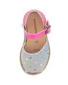 Denim/roze Jean Star leren sandalen