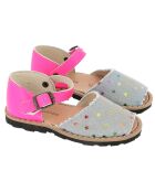 Denim/roze Jean Star leren sandalen