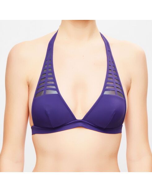 Paarse Mirage driehoekige bikinitop