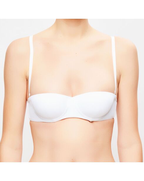 Haut de maillot bandeau push-up Swim-Essence blanc