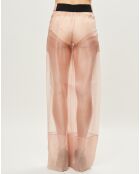 Pantalon Esprit d'Atelier en Soie rose