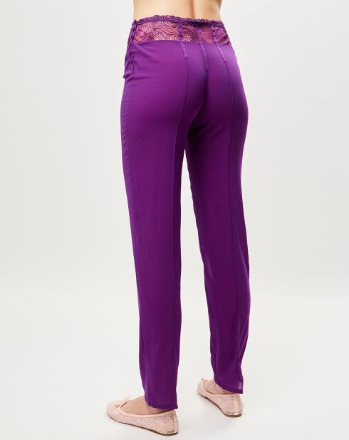 Pantalon en Soie mélangée Elements violet