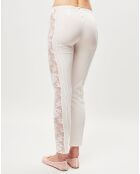 Pantalon en Soie mélangée Desert Rose blanc cassé