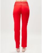 Pantalon en Soie mélangée Garnet rouge