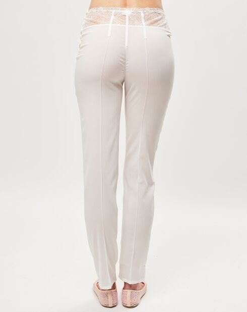 Pantalon en Soie mélangée Elements blanc/doré