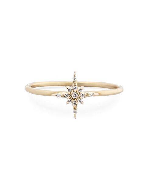 Francesca ring in goud, messing en zirkonen