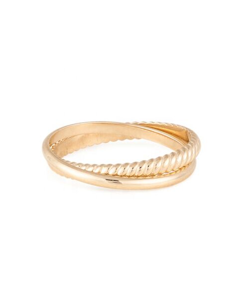 Anillo Maud en oro y latón