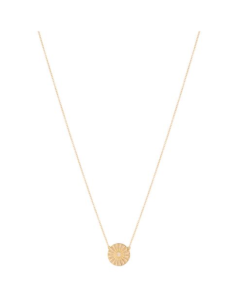 Adelasia Halskette aus Goldmessing und Zirkonen