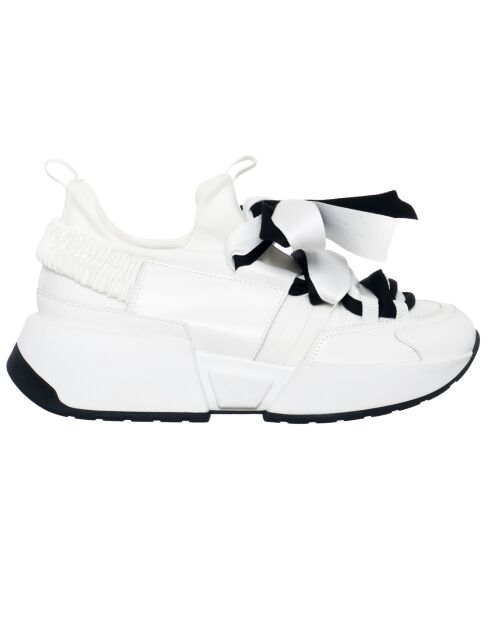 Sneakers en Cuir Berlin blanches - Talon 5 cm