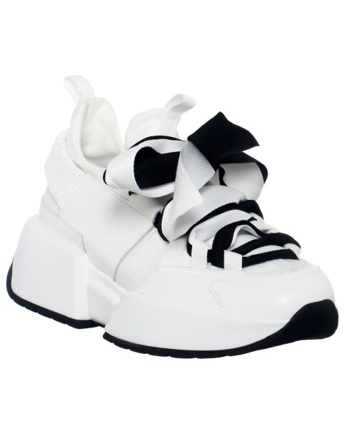 Sneakers en Cuir Berlin blanches - Talon 5 cm