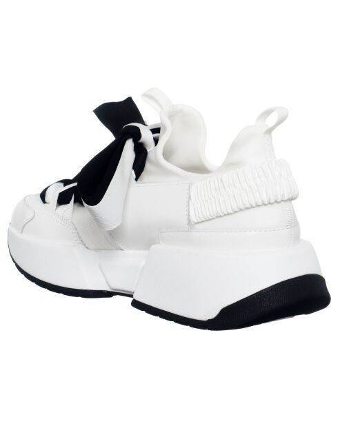 Sneakers en Cuir Berlin blanches - Talon 5 cm