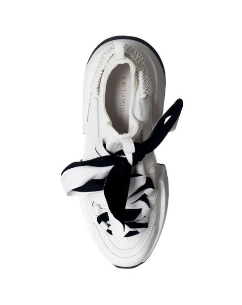 Sneakers en Cuir Berlin blanches - Talon 5 cm