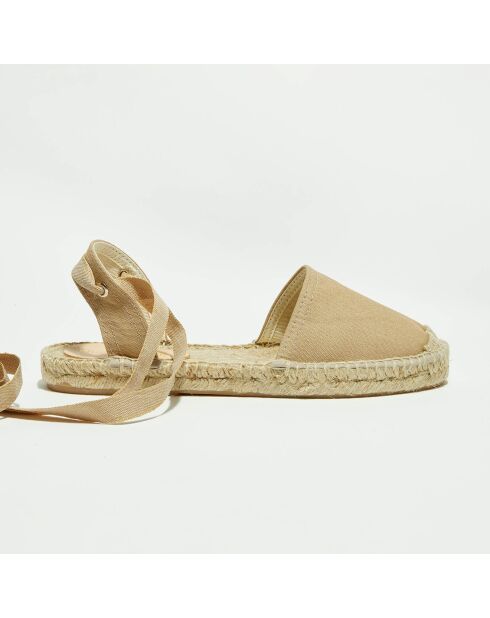 Espadrilles en Textile camel