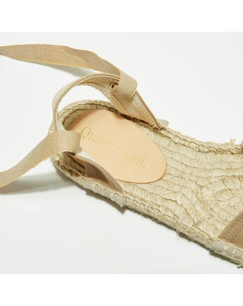 Espadrilles en Textile camel