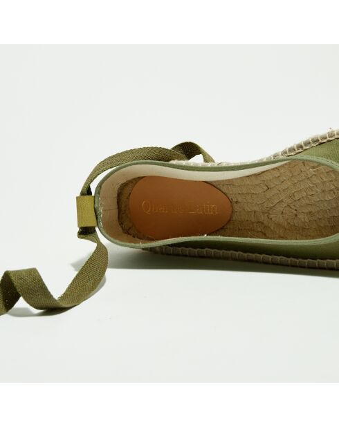 Espadrilles en Textile kaki