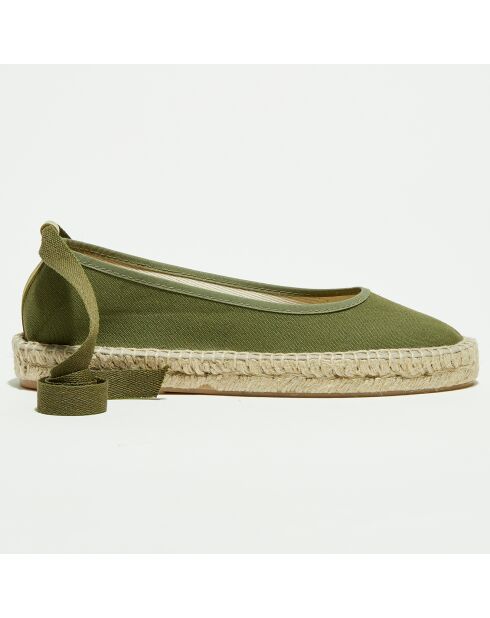 Espadrilles en Textile kaki
