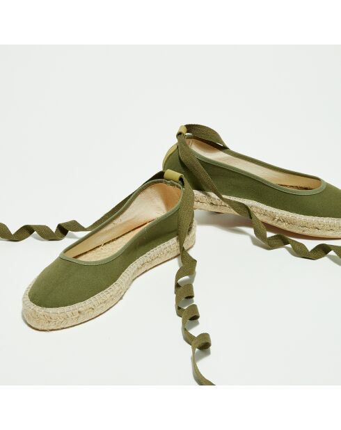 Espadrilles en Textile kaki
