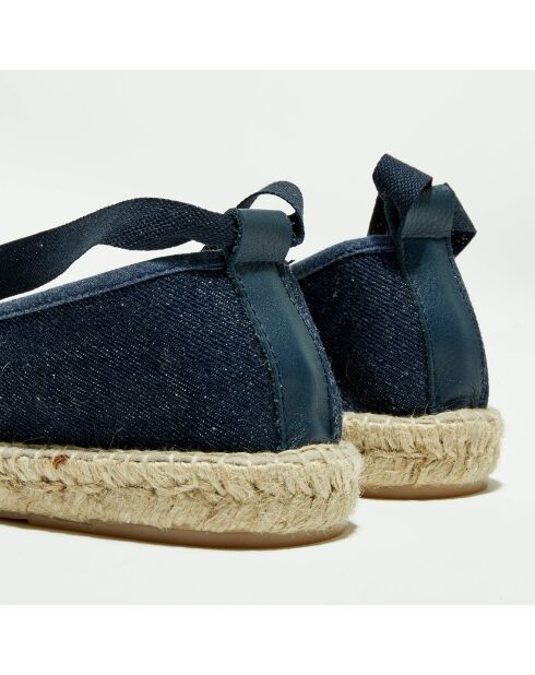 Espadrilles en Textile denim foncé