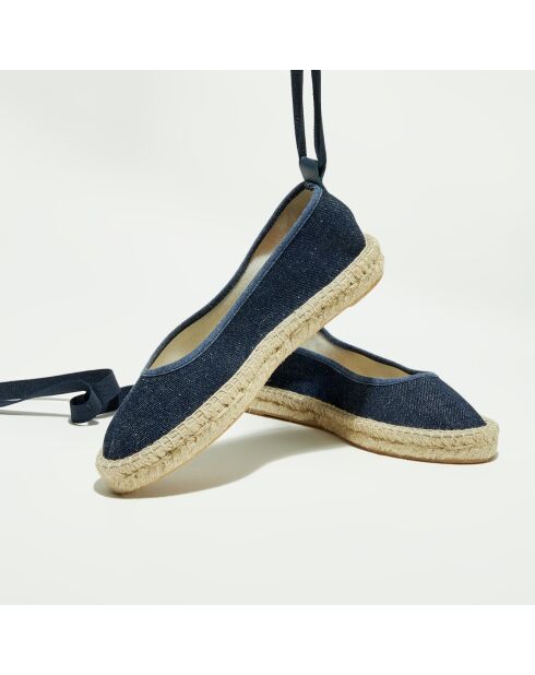 Espadrilles en Textile denim foncé