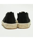 Espadrilles en Velours de Cuir noires