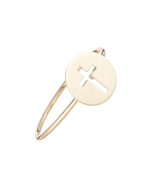 Bague Croix or jaune