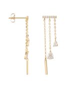 Boucles d'oreilles Cascade Lumineuse or jaune
