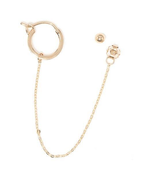 Boucle d'oreille unitaire Marala or jaune