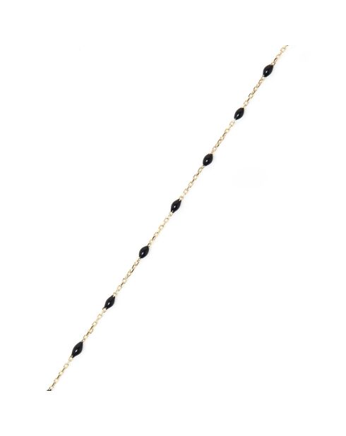 Bracelet Email Noir or jaune