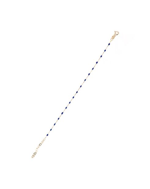 Bracelet Email Bleu or jaune