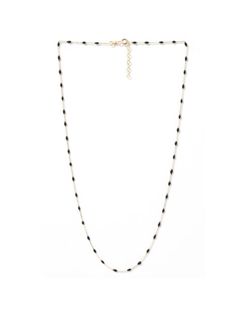 Collier Email Noir or jaune