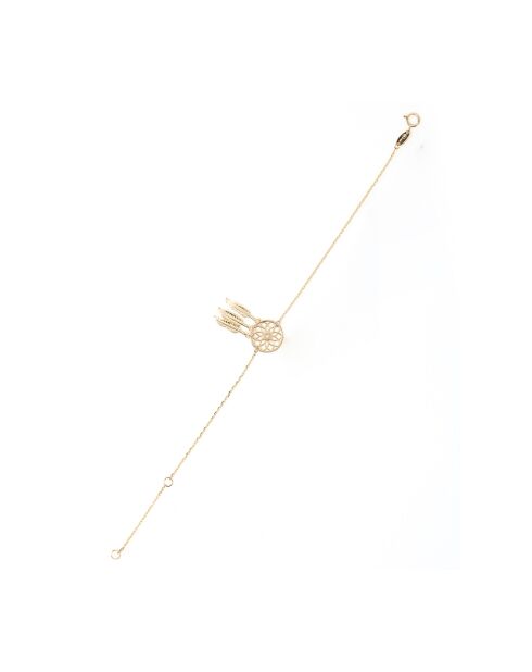 Bracelet Attrape Rêve or jaune