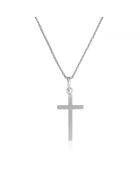 Pendentif Croix Croyance or blanc